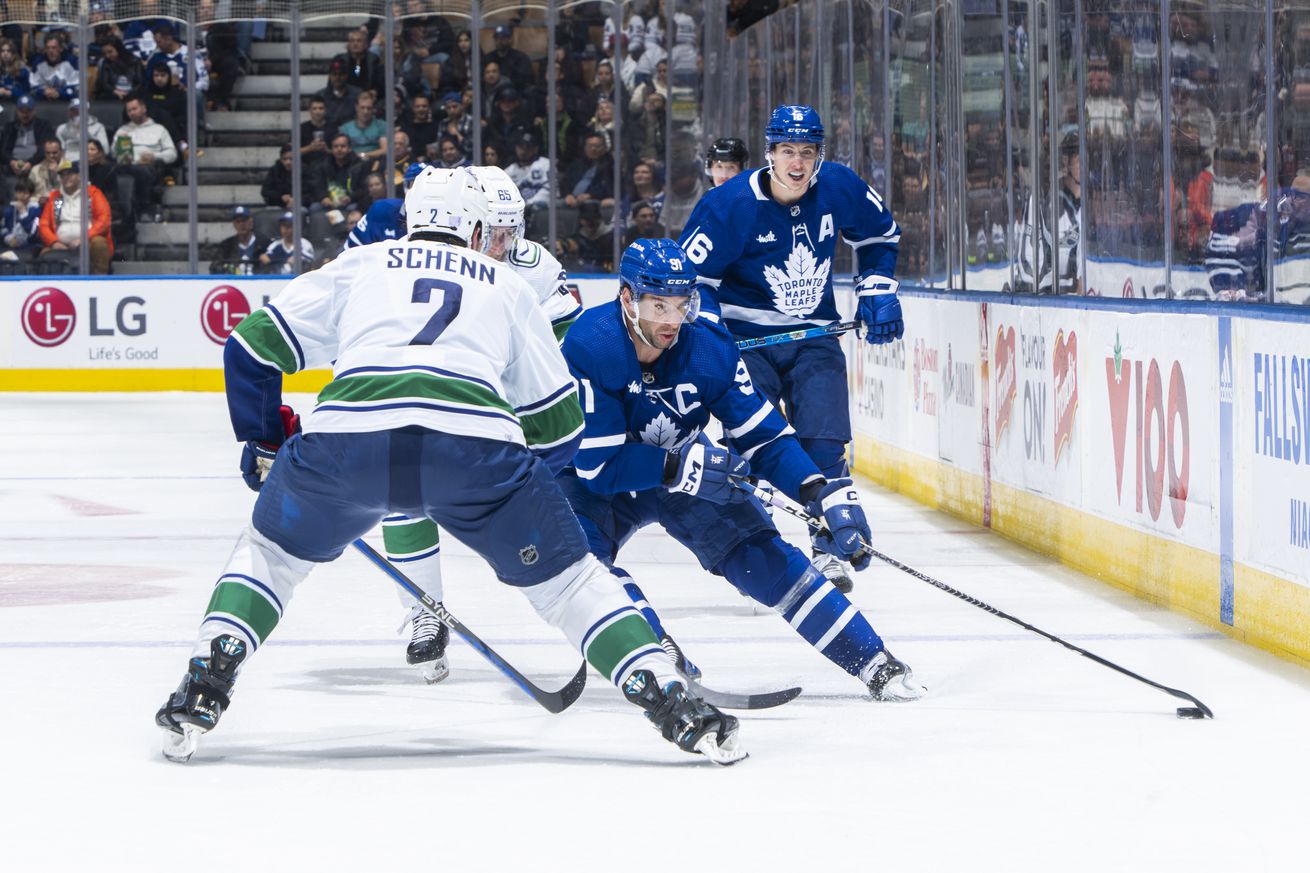 Vancouver Canucks v Toronto Maple Leafs