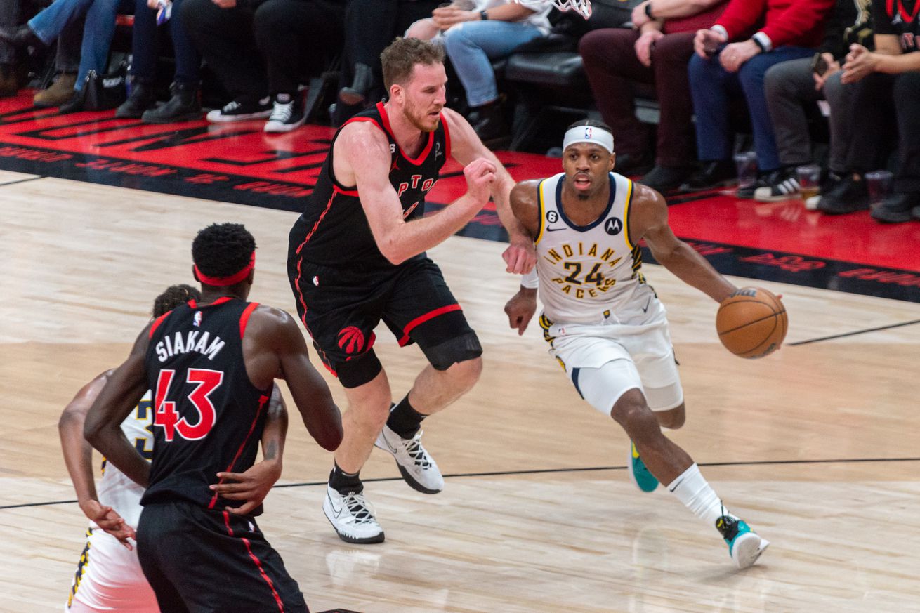 Toronto Raptors v Indiana Pacers - NBA Game Of Season 2022-2023