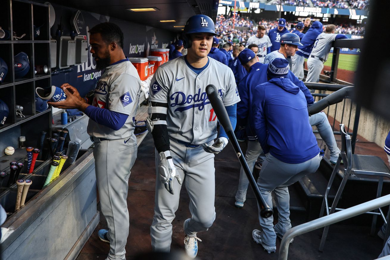 Dodgers Mets in game five of the nlcs at dodger stadium.